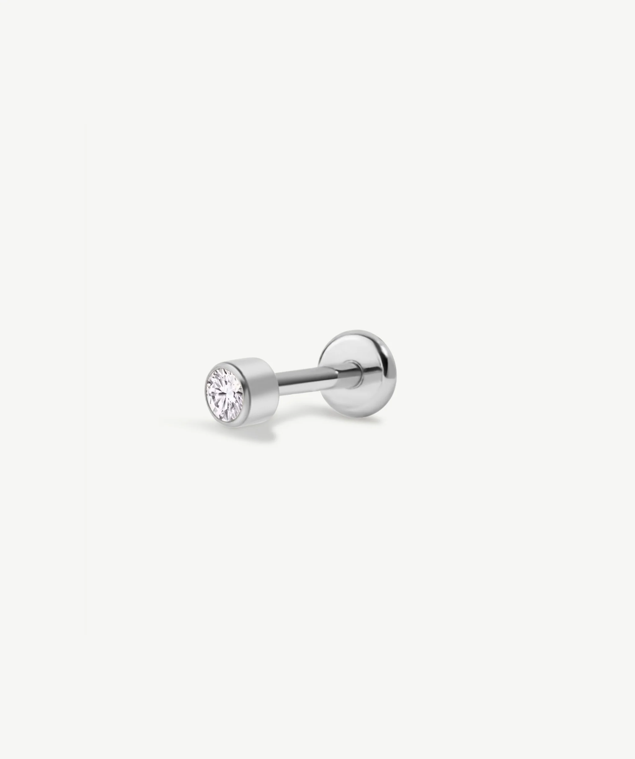 Bezel Solitaire Flat Back Stud - Image 2