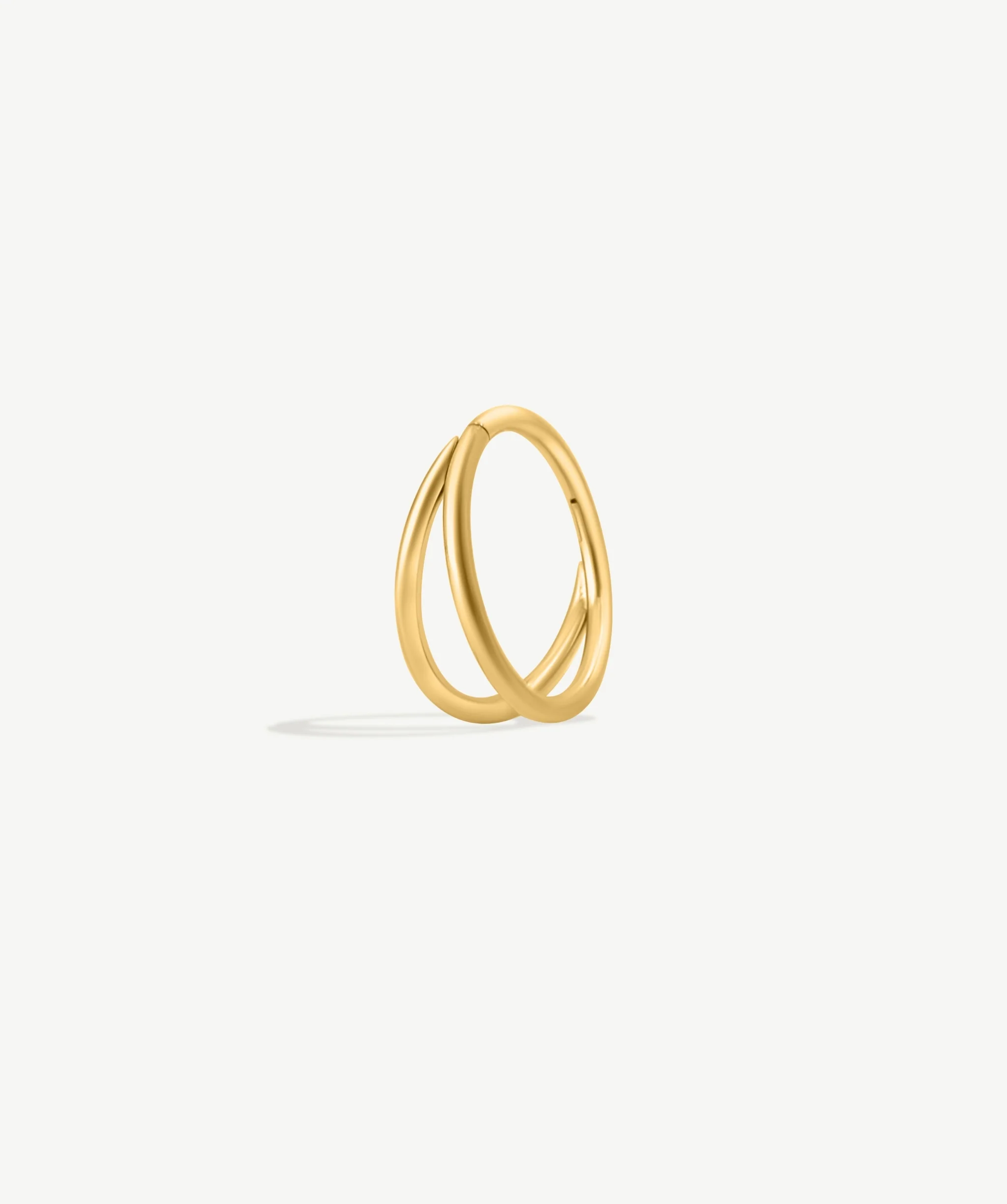 Double Clicker Hoop Earrings
