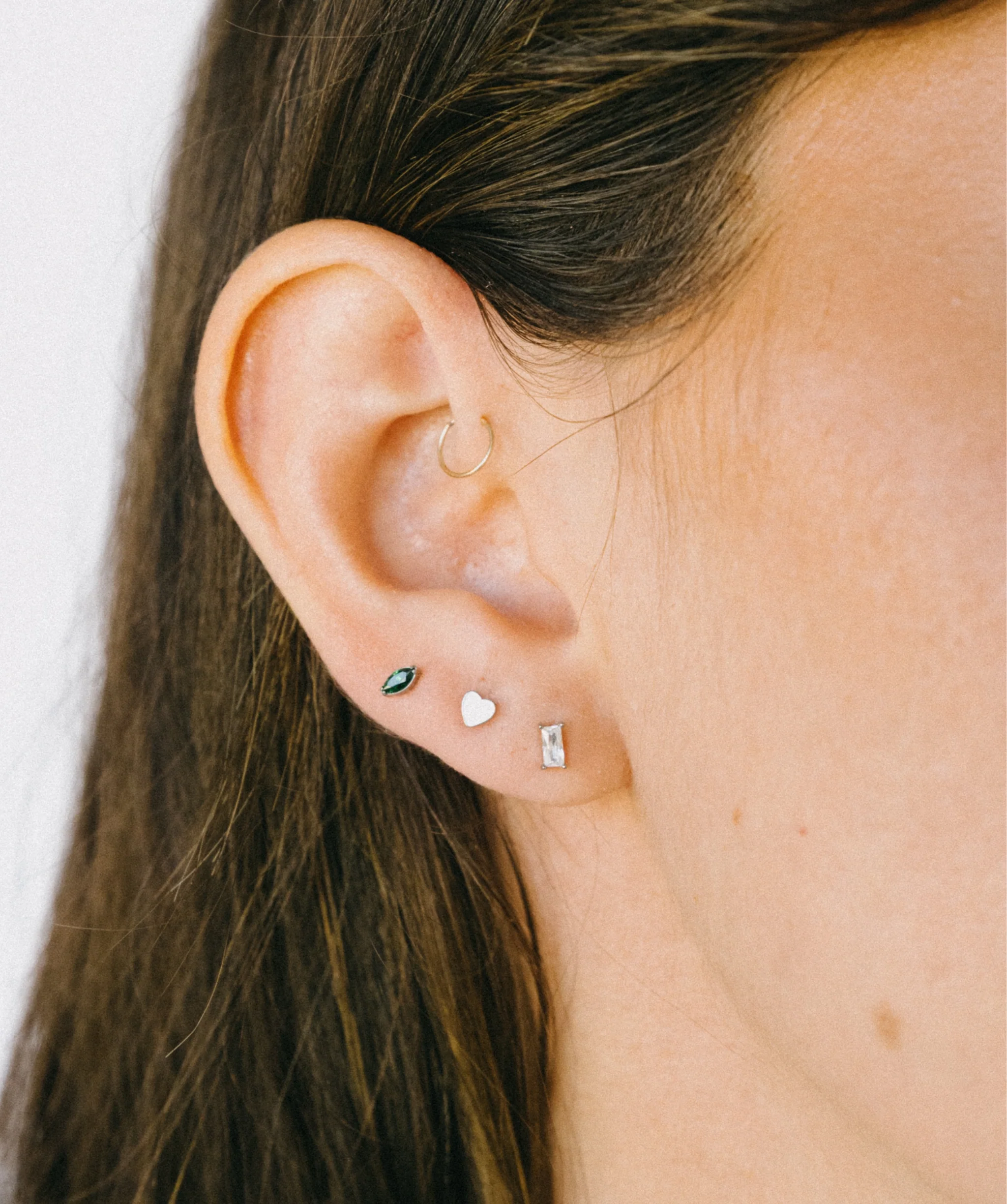 Heart Flat Back Stud - Image 4