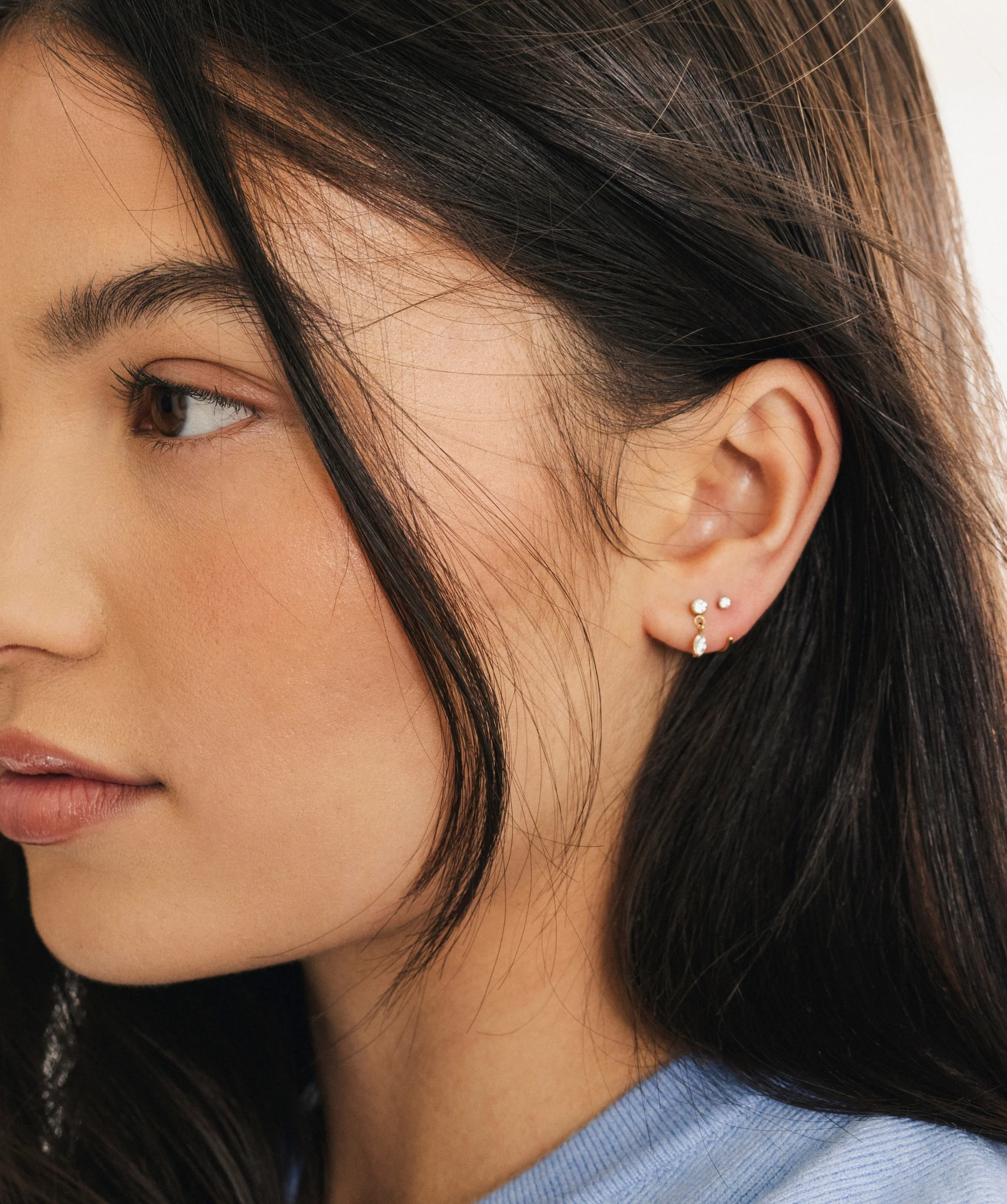 Marquise Dangle Flat Back Stud - Image 4