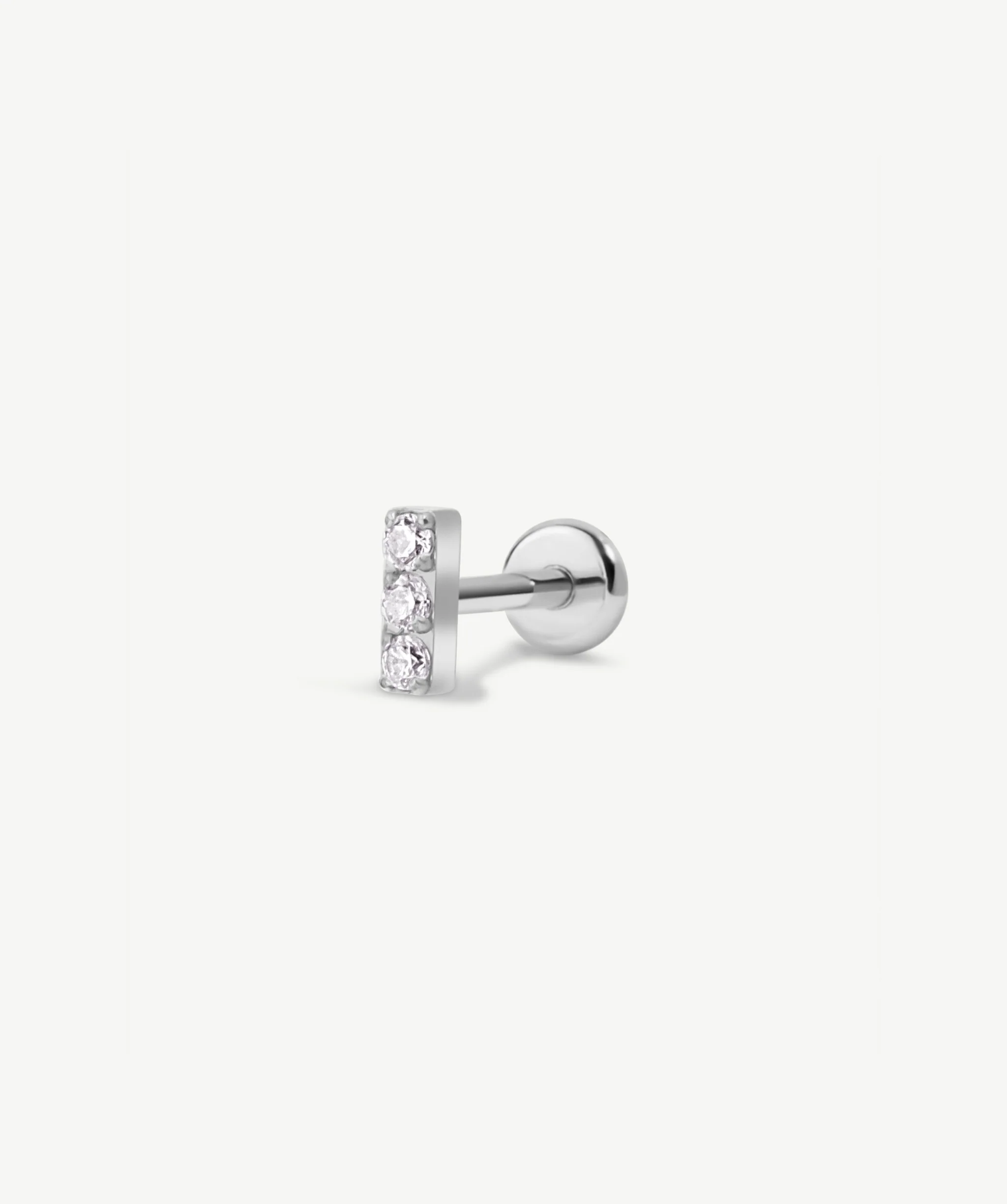 Pave Bar Flat Back Stud - Image 2