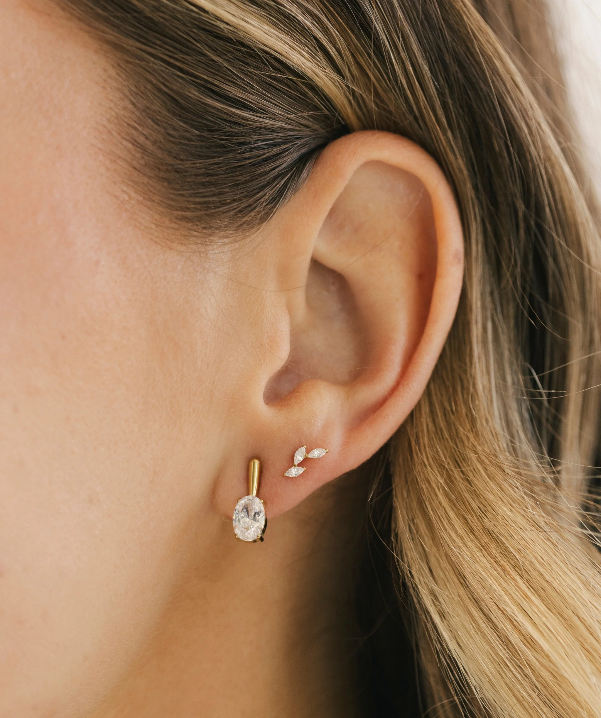 Signature Oval Drop Earrings - Image 3
