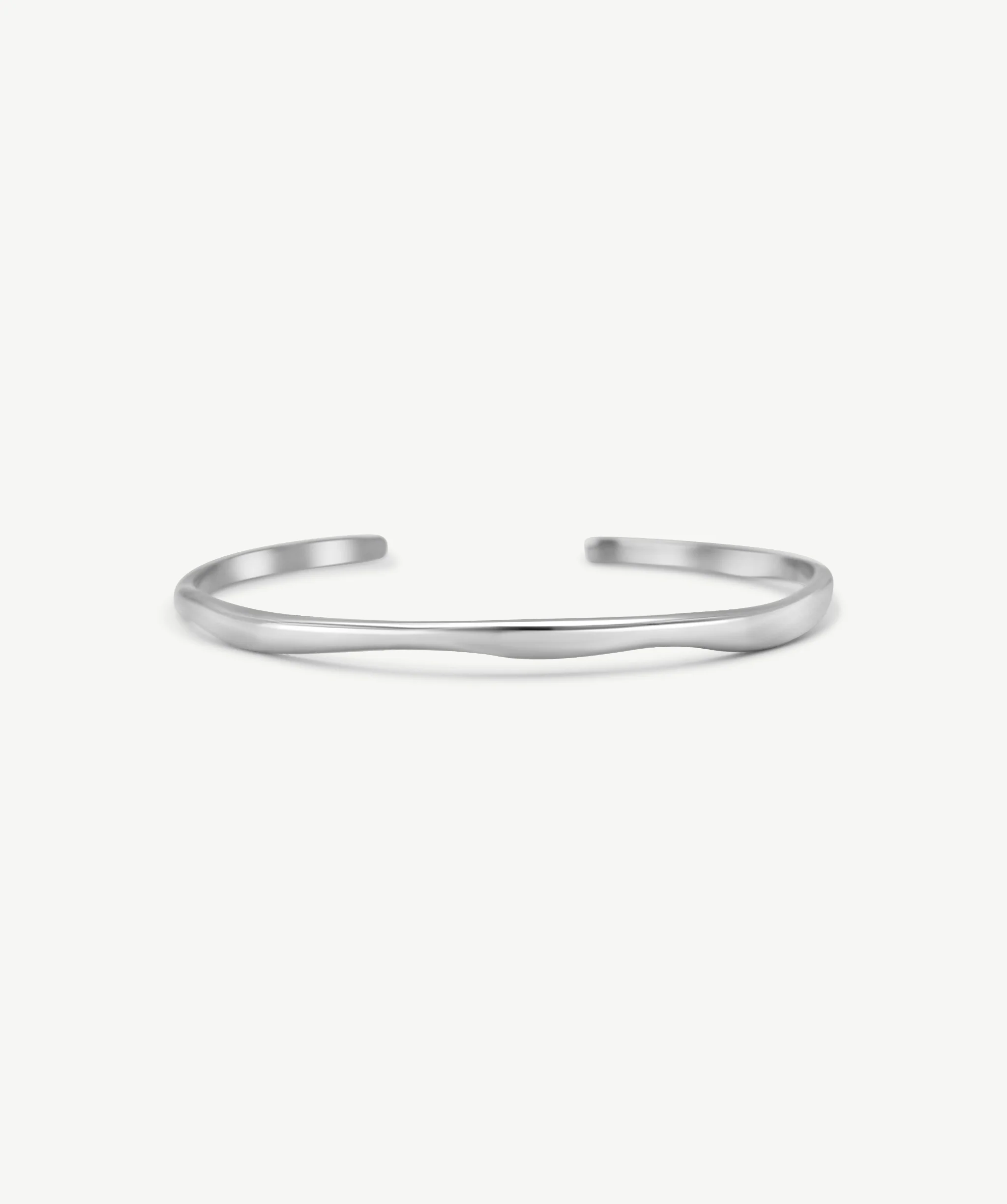 Slim Wavy Cuff Bracelet - Image 2