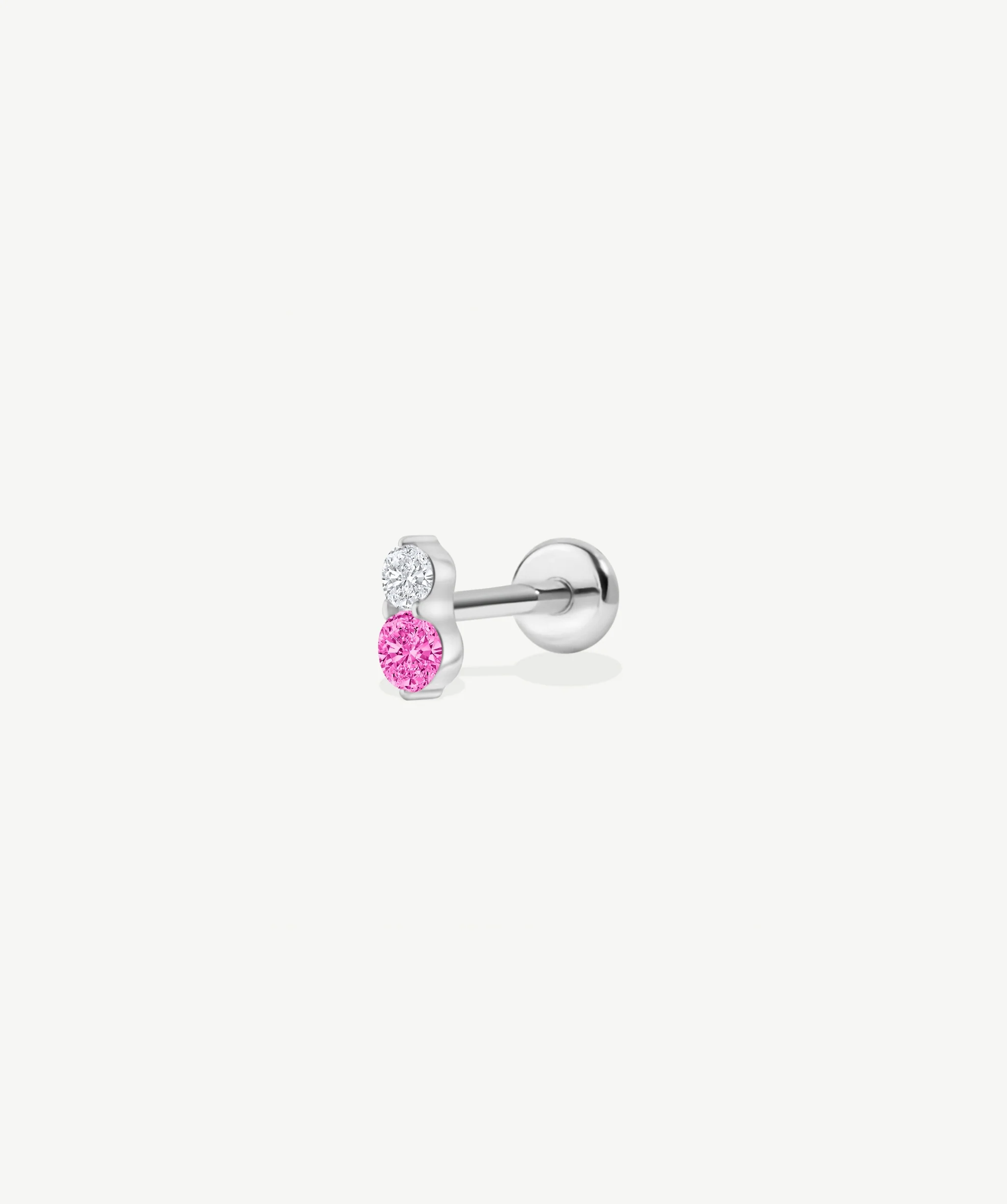Stacked CZ Flat Back Stud - Image 11