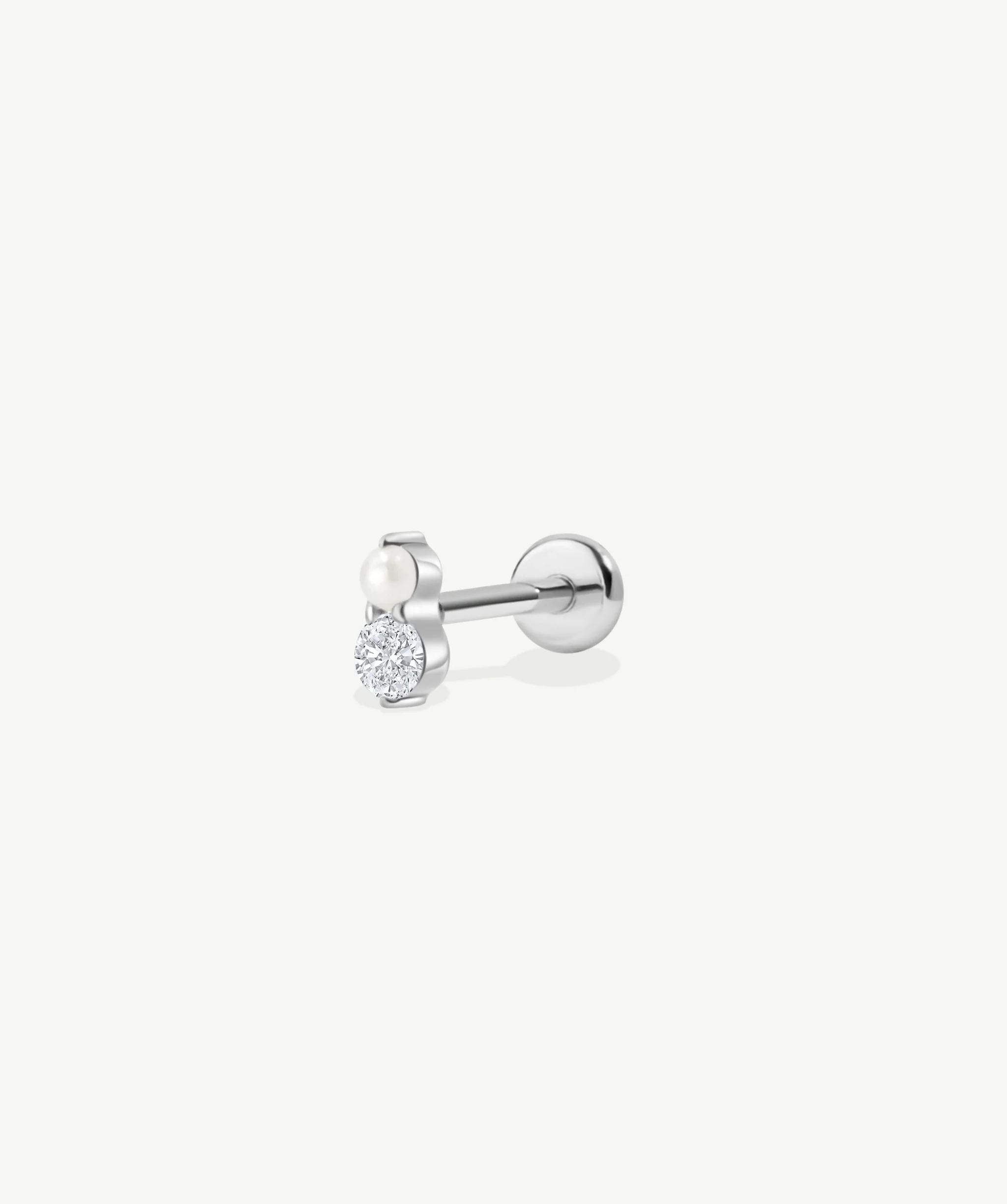Stacked CZ Flat Back Stud - Image 13