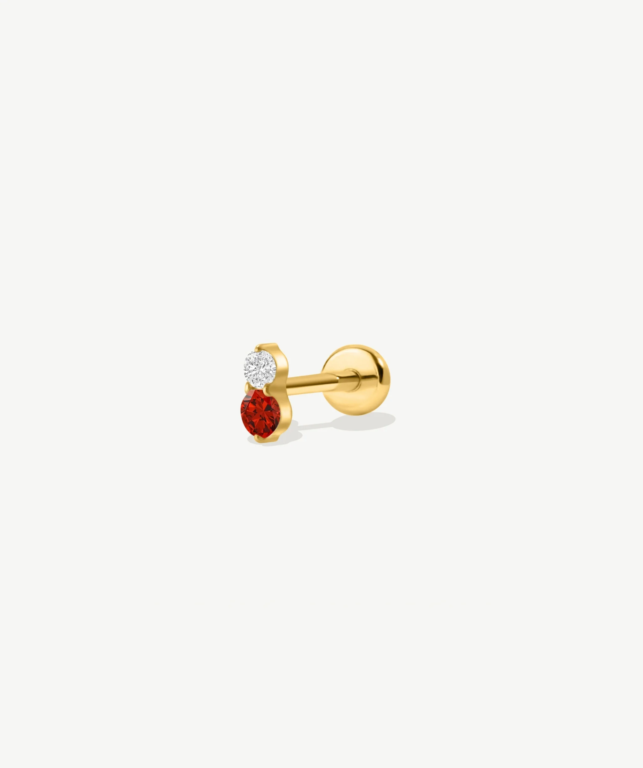 Stacked CZ Flat Back Stud - Image 9